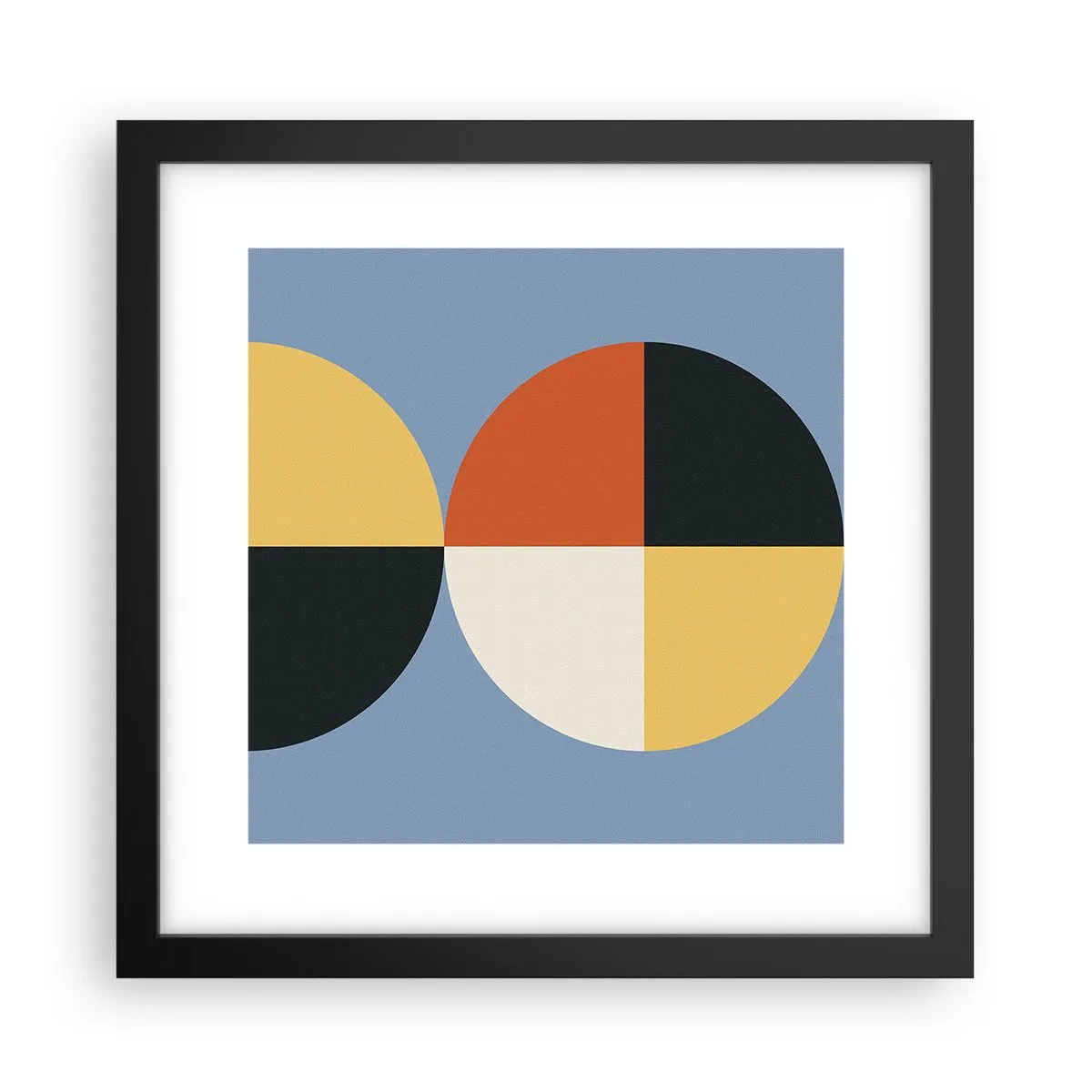 Plakat w czarnej ramie - Patrz i licz - 30x30 cm