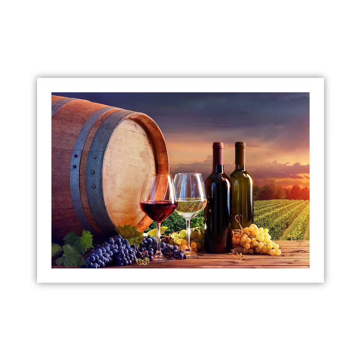 Plakat - Tu życie ma smak - 70x50 cm