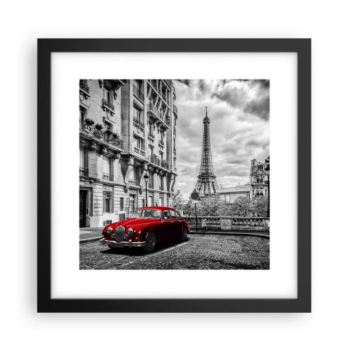 Plakat w czarnej ramie - Drapieżnik w mieście - 30x30 cm