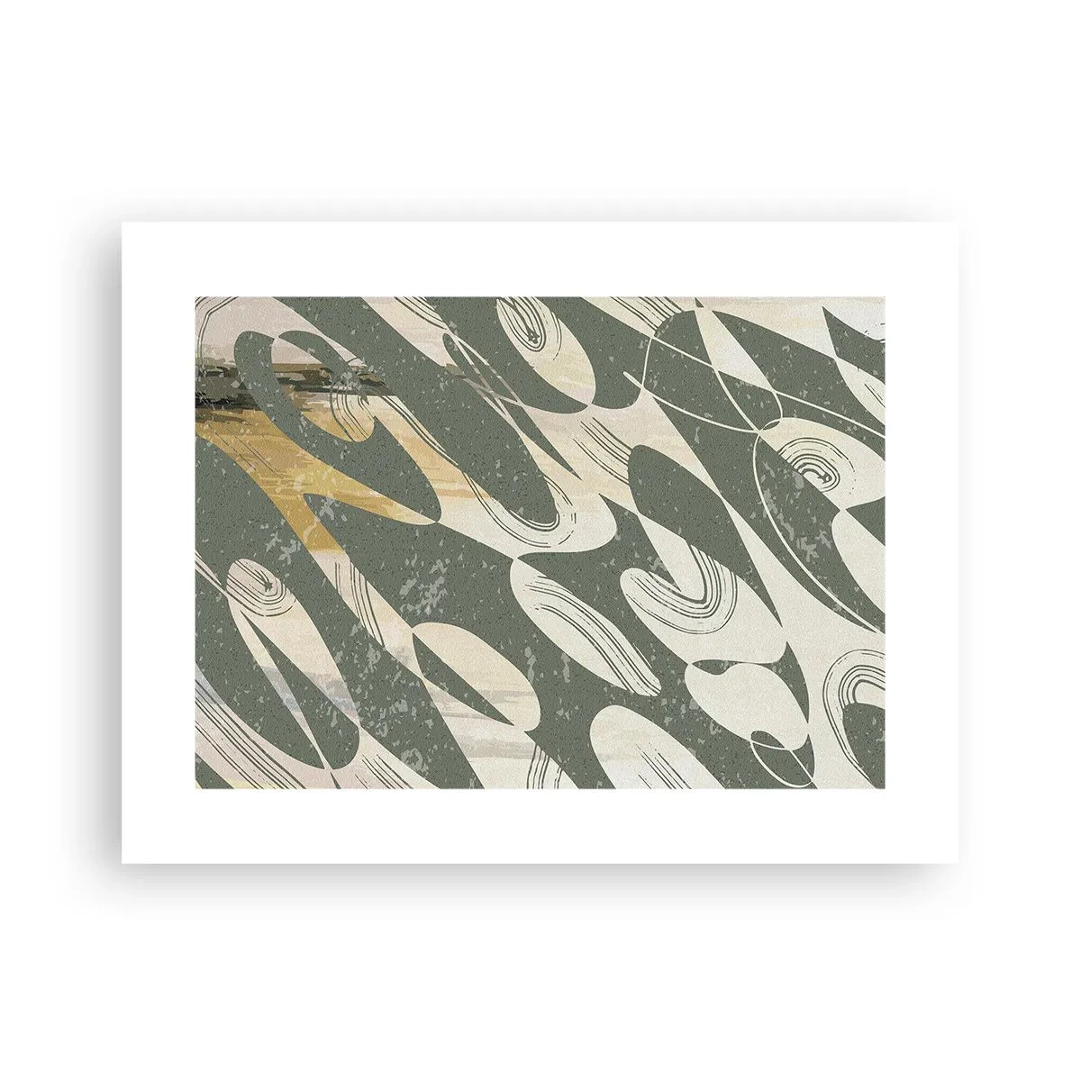 Plakat - Abstrakcja zrytmizowana - 40x30 cm