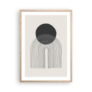 Plakat w ramie jasny dąb - Drżenie i pewność - 50x70 cm