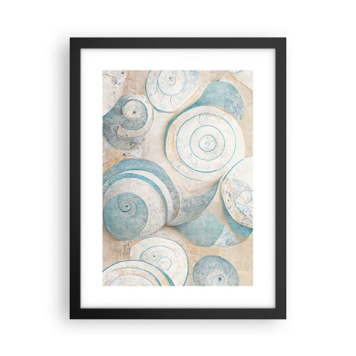 Plakat w czarnej ramie - Co kryje muszla? - 30x40 cm
