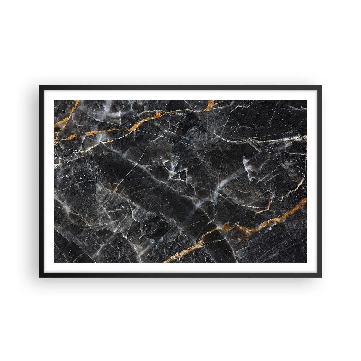 Plakat w czarnej ramie - Wewnętrzne życie kamienia - 91x61 cm