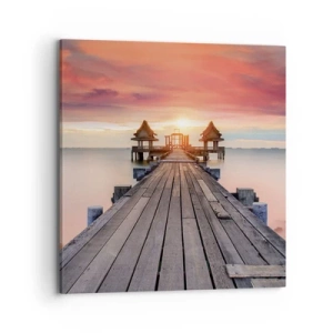 Obraz na płótnie - Zachód na wschodzie - 70x70 cm