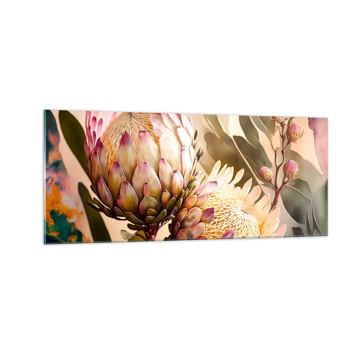 Obraz na szkle - Czule objęte - 100x40 cm
