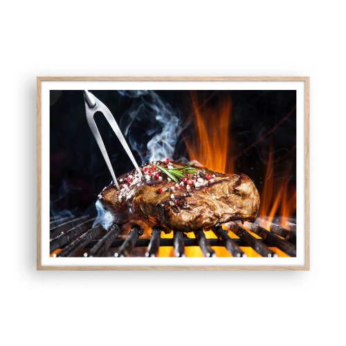 Plakat w ramie jasny dąb - Soczyste i wonne - 100x70 cm