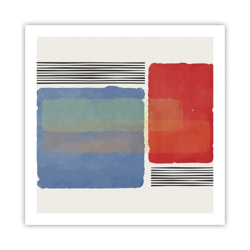 Plakat - Duch i litera geometrii - 60x60 cm