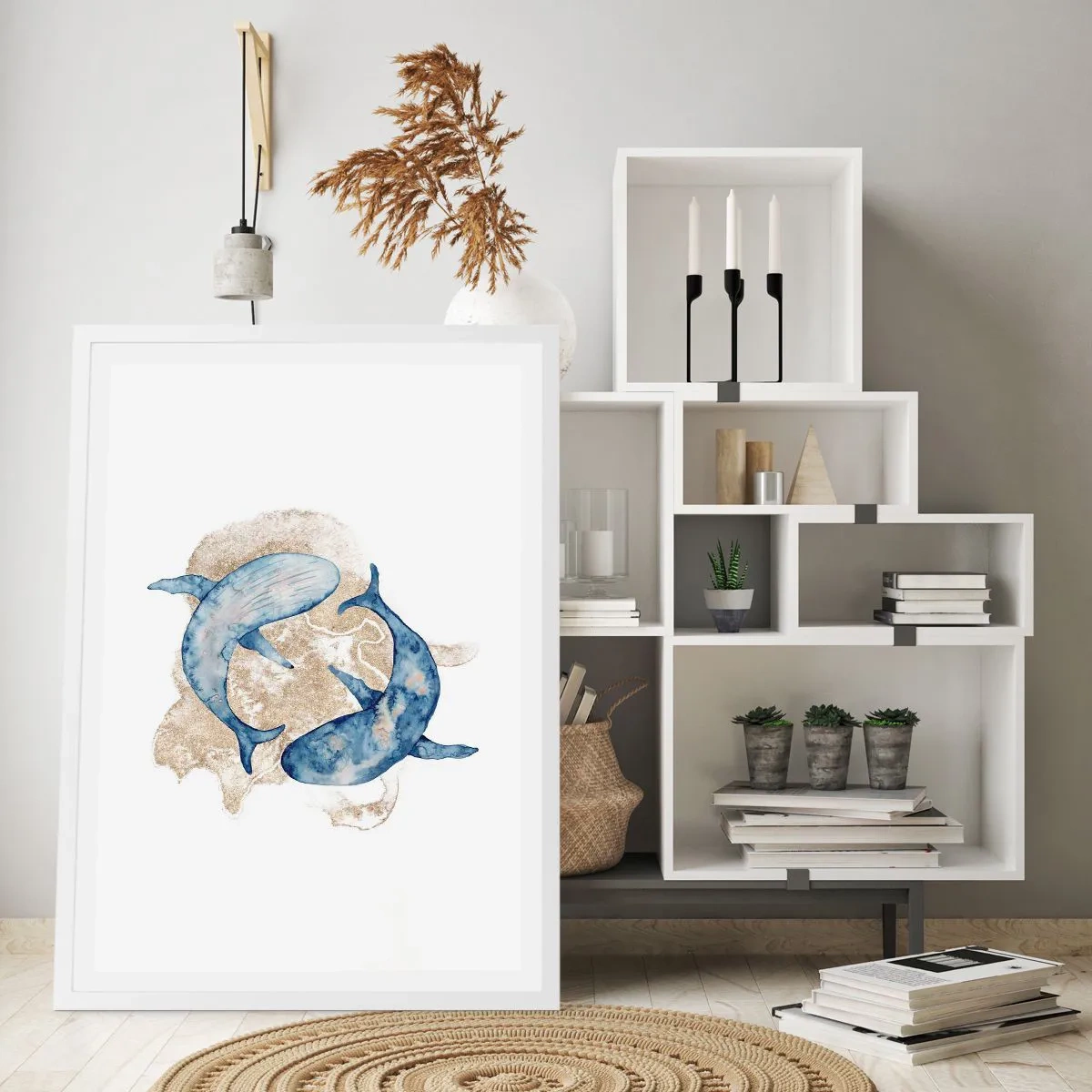 Plakat w białej ramie - Przyjaźń czy kochanie? - 61x91 cm