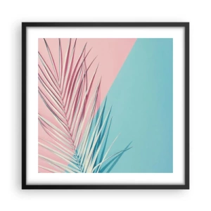 Plakat w czarnej ramie - Tropikalna impresja - 50x50 cm