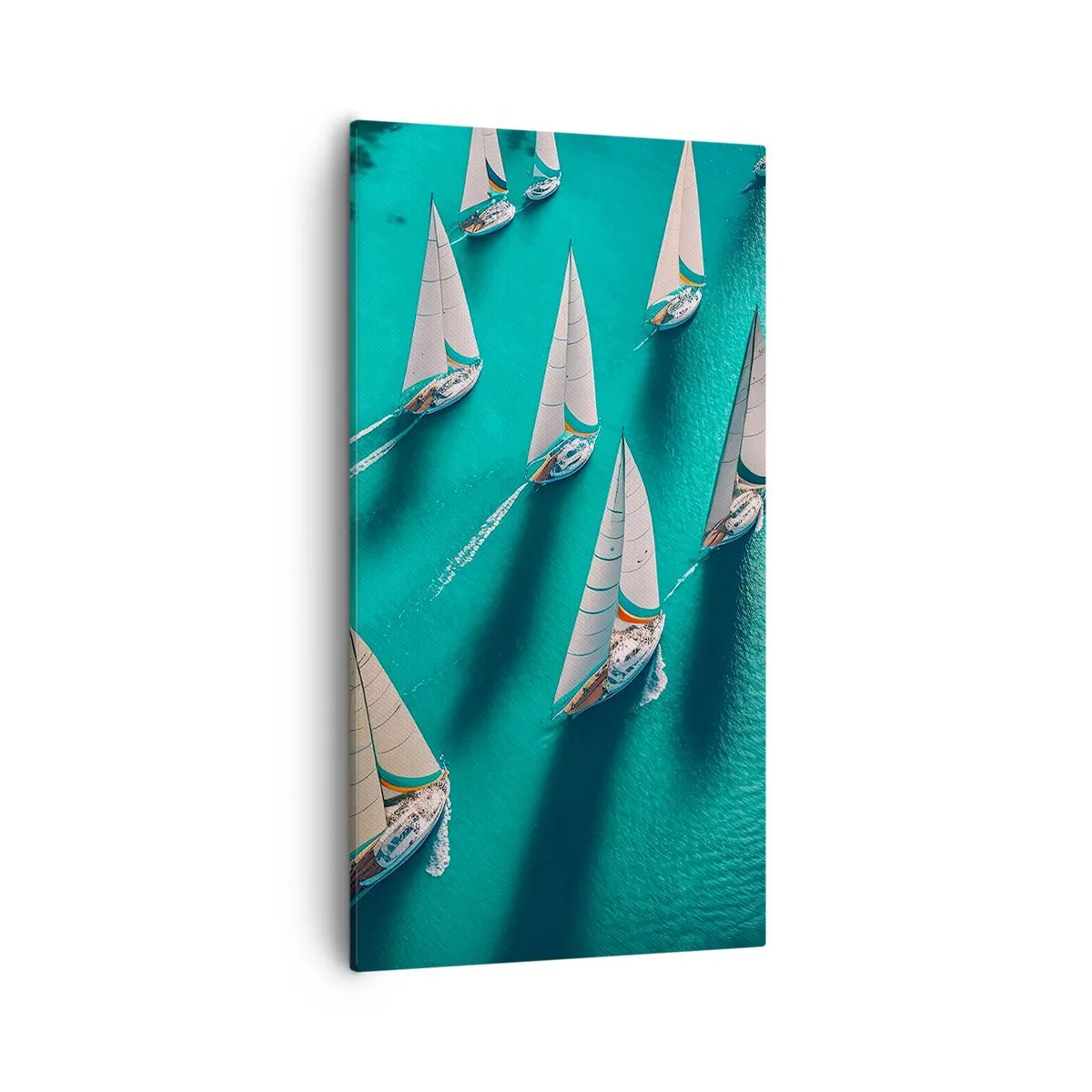 Obraz na płótnie - W zawody z wiatrem - 55x100 cm