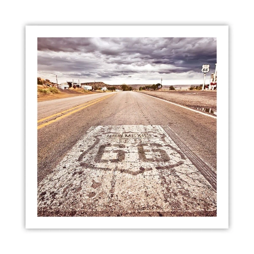 Plakat - Mother Road - amerykańska legenda - 60x60 cm