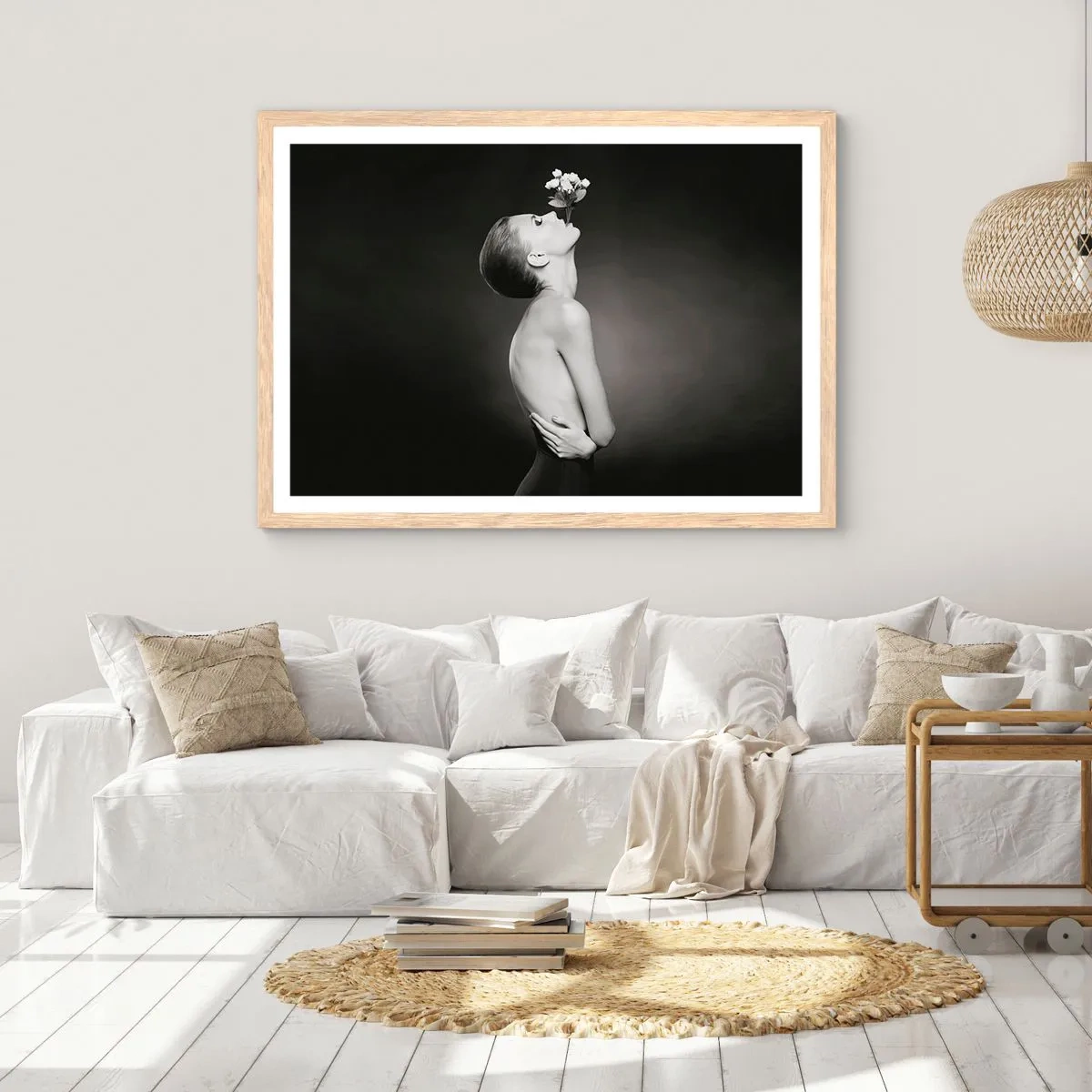 Plakat w ramie jasny dąb - Ekscentryczna elegancja - 91x61 cm