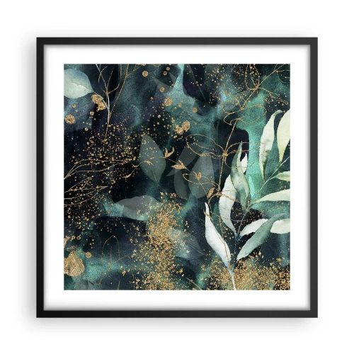 Plakat w czarnej ramie - Zaczarowany ogród - 50x50 cm