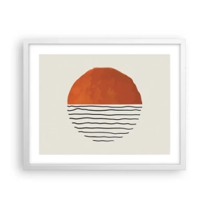 Plakat w białej ramie - W japońskim klimacie - 50x40 cm