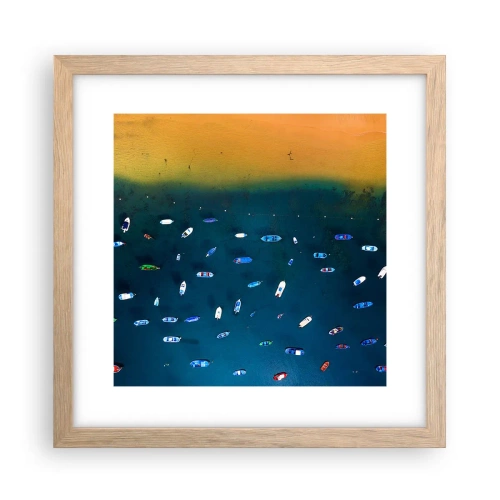 Plakat w ramie jasny dąb - Wakacyjna gra - 30x30 cm