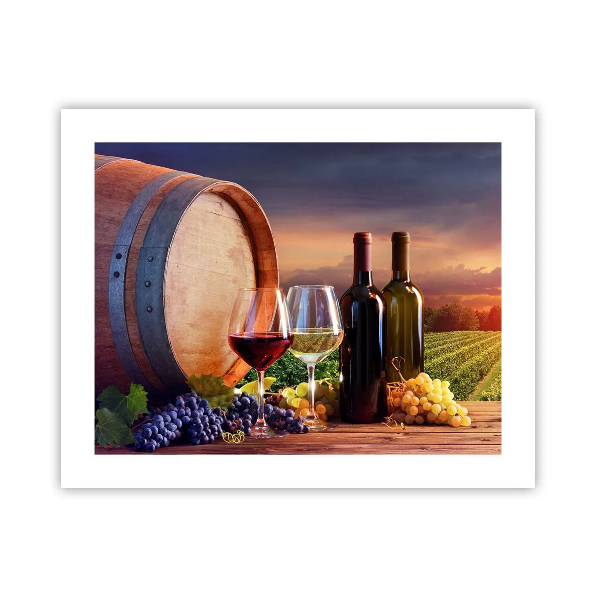 Plakat - Tu życie ma smak - 50x40 cm