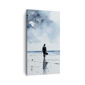 Obraz na płótnie - Rozmowa z morzem - 45x80 cm