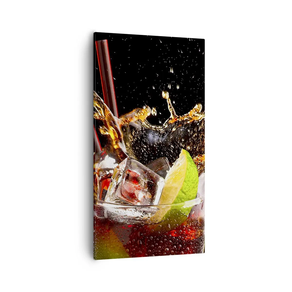 Obraz na płótnie - Radość i energia kolorów - 55x100 cm