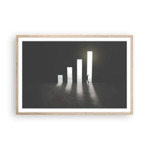 Plakat w ramie jasny dąb - Sukces – impresja - 91x61 cm