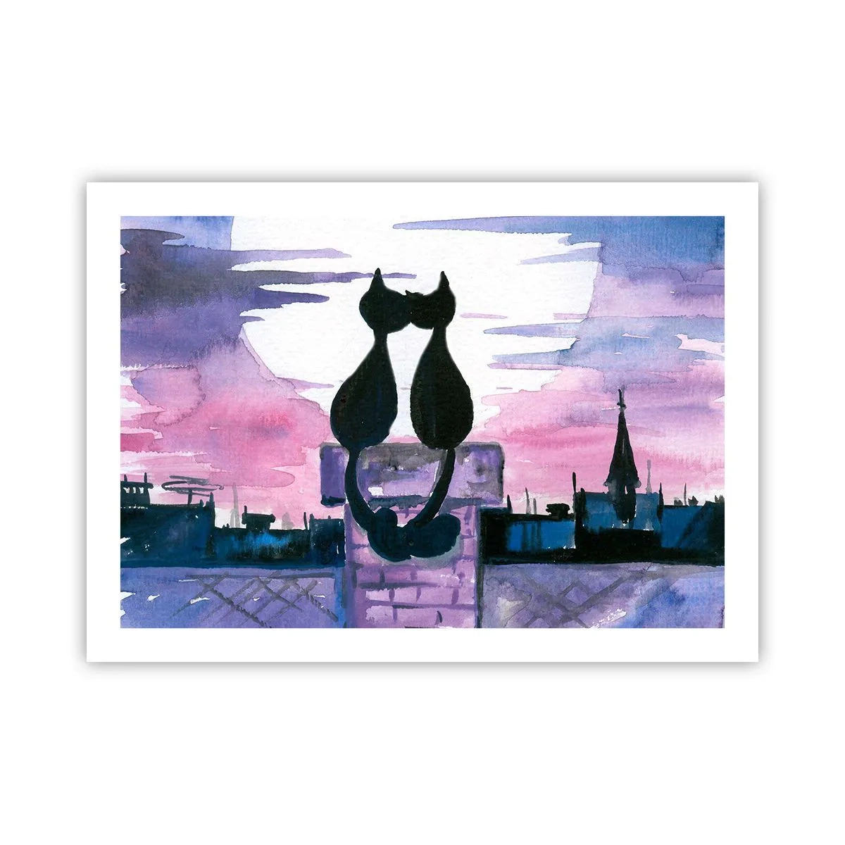Plakat - Rendez-vous pod księżycem - 70x50 cm