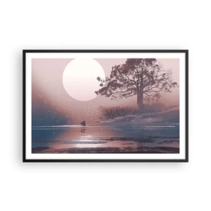 Plakat w czarnej ramie - Nocne dziwy - 91x61 cm