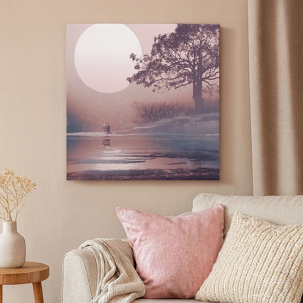 Obraz na płótnie - Nocne dziwy - 30x30 cm