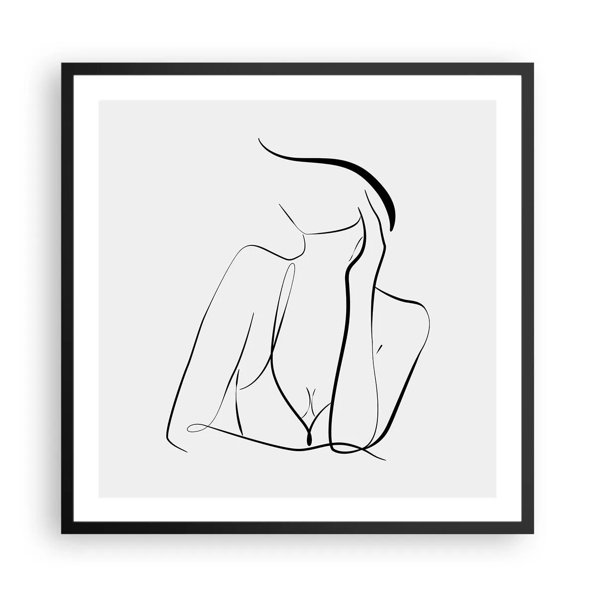 Plakat w czarnej ramie - Na fali marzeń - 60x60 cm