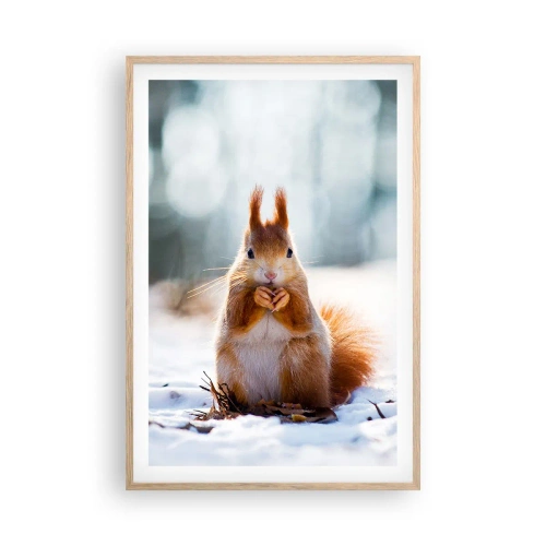 Plakat w ramie jasny dąb - I co tak patrzysz? - 61x91 cm