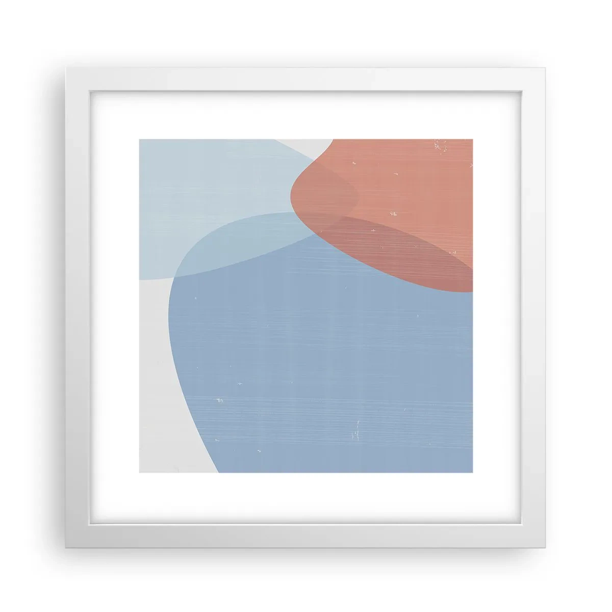 Plakat w białej ramie - Pastelowe związki - 30x30 cm