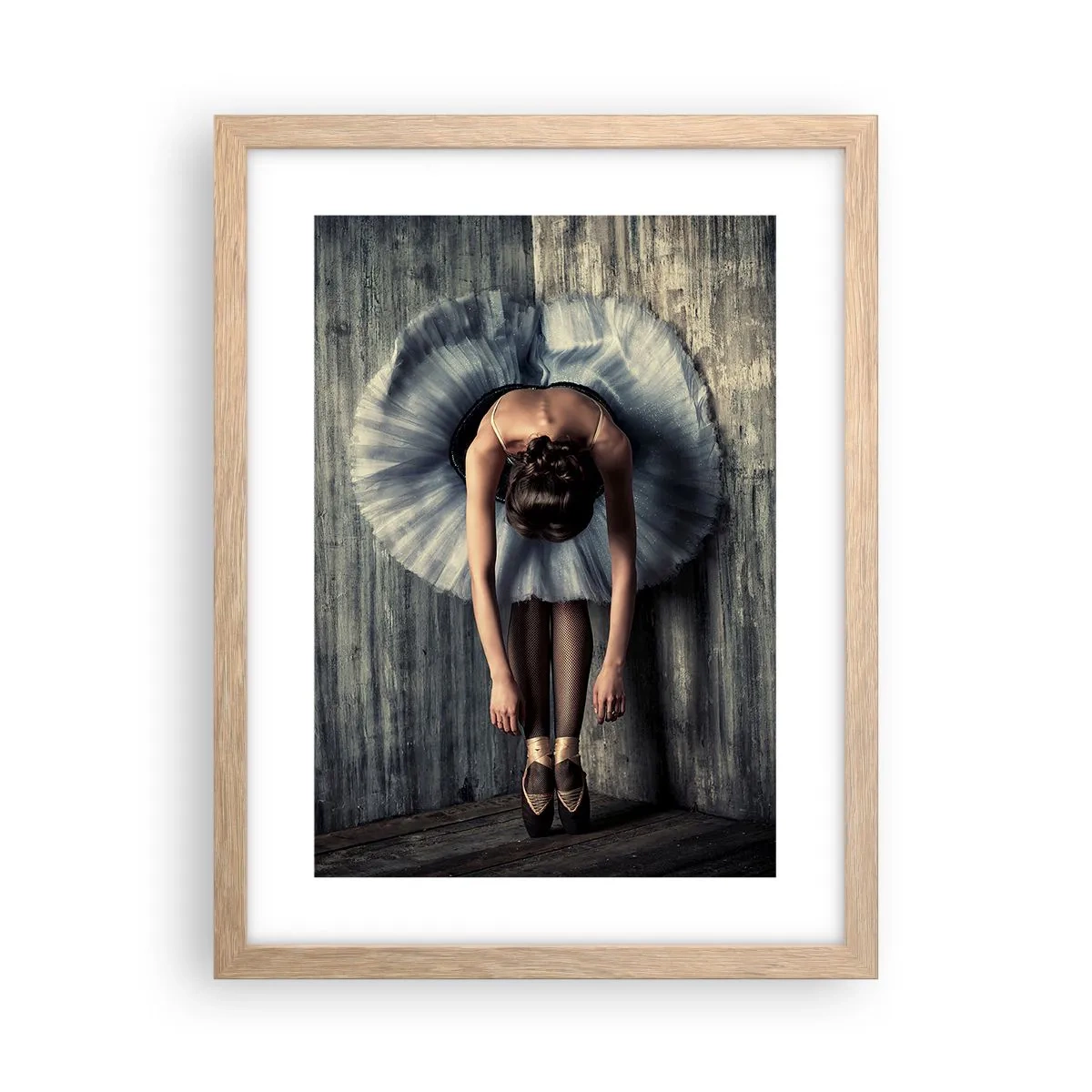 Plakat w ramie jasny dąb - Gdy cichnie muzyka - 30x40 cm