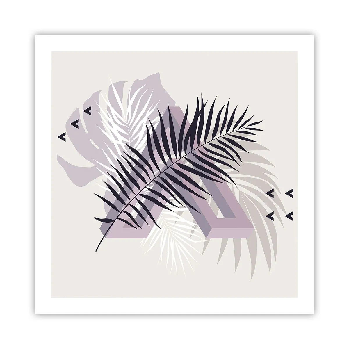 Plakat - Cień cienia - 60x60 cm