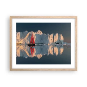 Plakat w ramie jasny dąb - Na krańcu świata - 50x40 cm