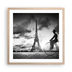 Plakat w ramie jasny dąb - Tęsknota do Belle Epoque - 50x50 cm