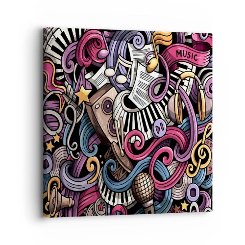 Obraz na płótnie - Skomplikowana melodia - 30x30 cm