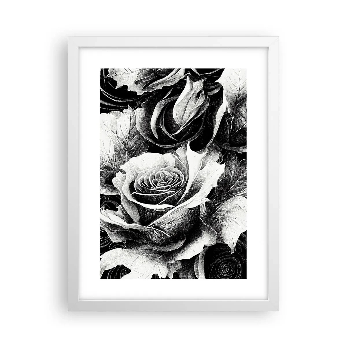 Plakat w białej ramie - Zawsze królowa - 30x40 cm