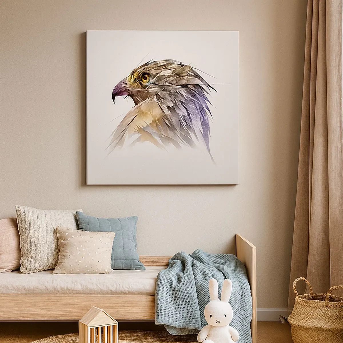 Obraz na płótnie - Portret wojownika - 30x30 cm