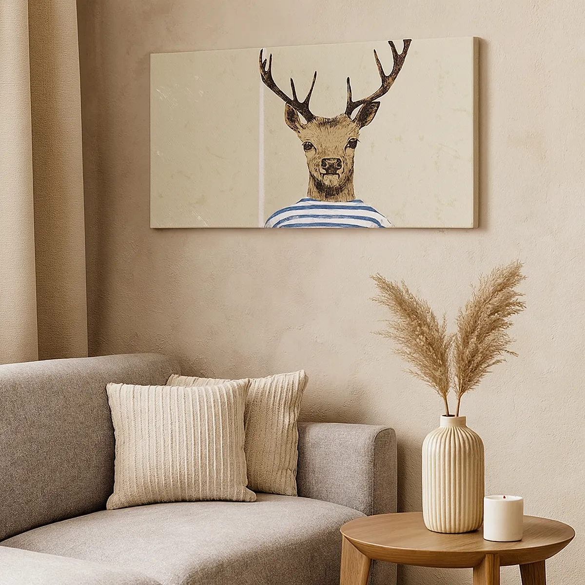 Obraz na płótnie - Bo lubię koszulki w paski! - 30x30 cm