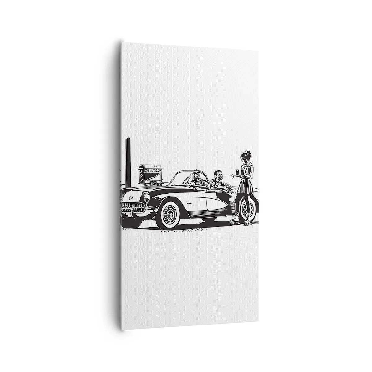 Obraz na płótnie - 60. - beztroska Ameryka - 65x120 cm