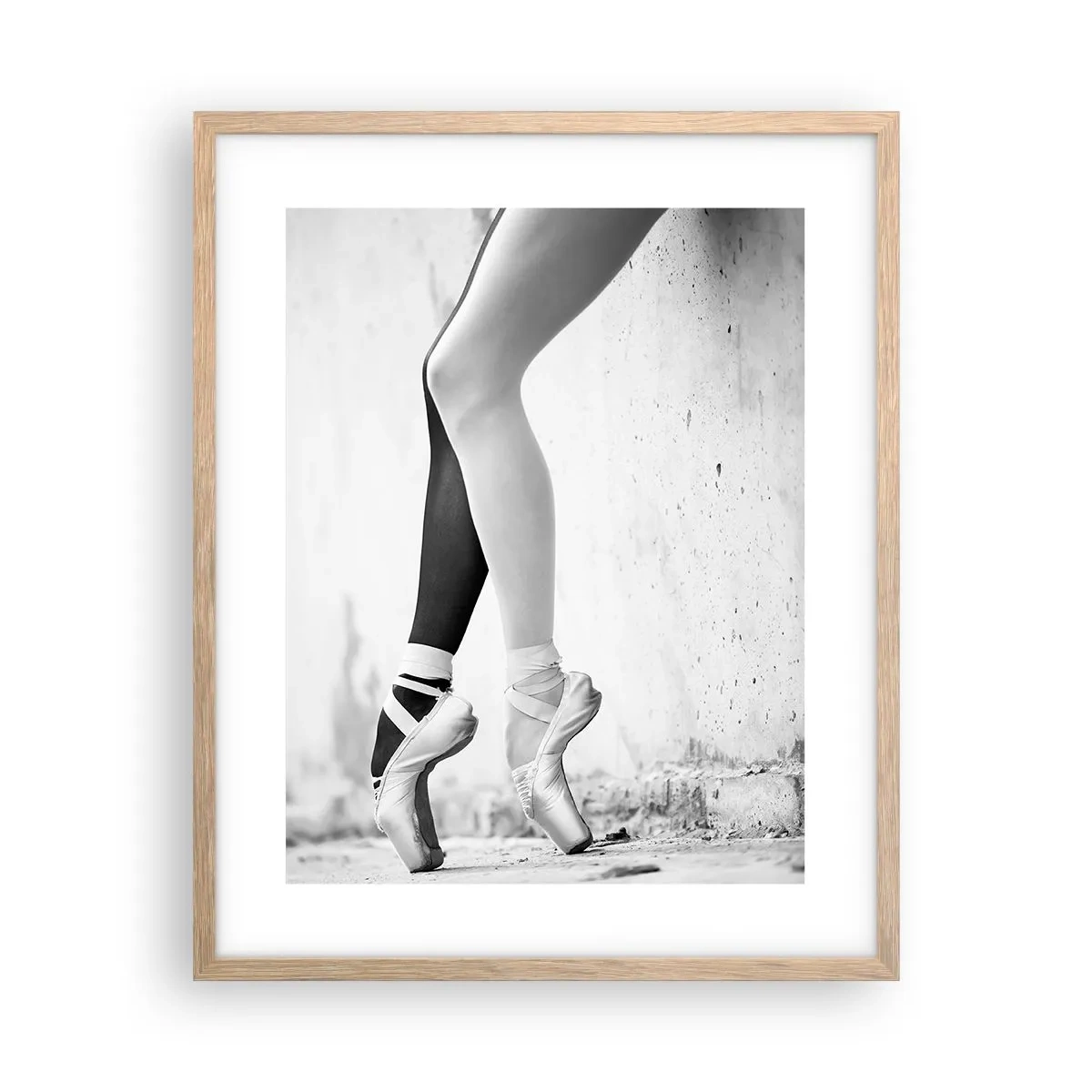 Plakat w ramie jasny dąb - Balerina, voila! - 40x50 cm