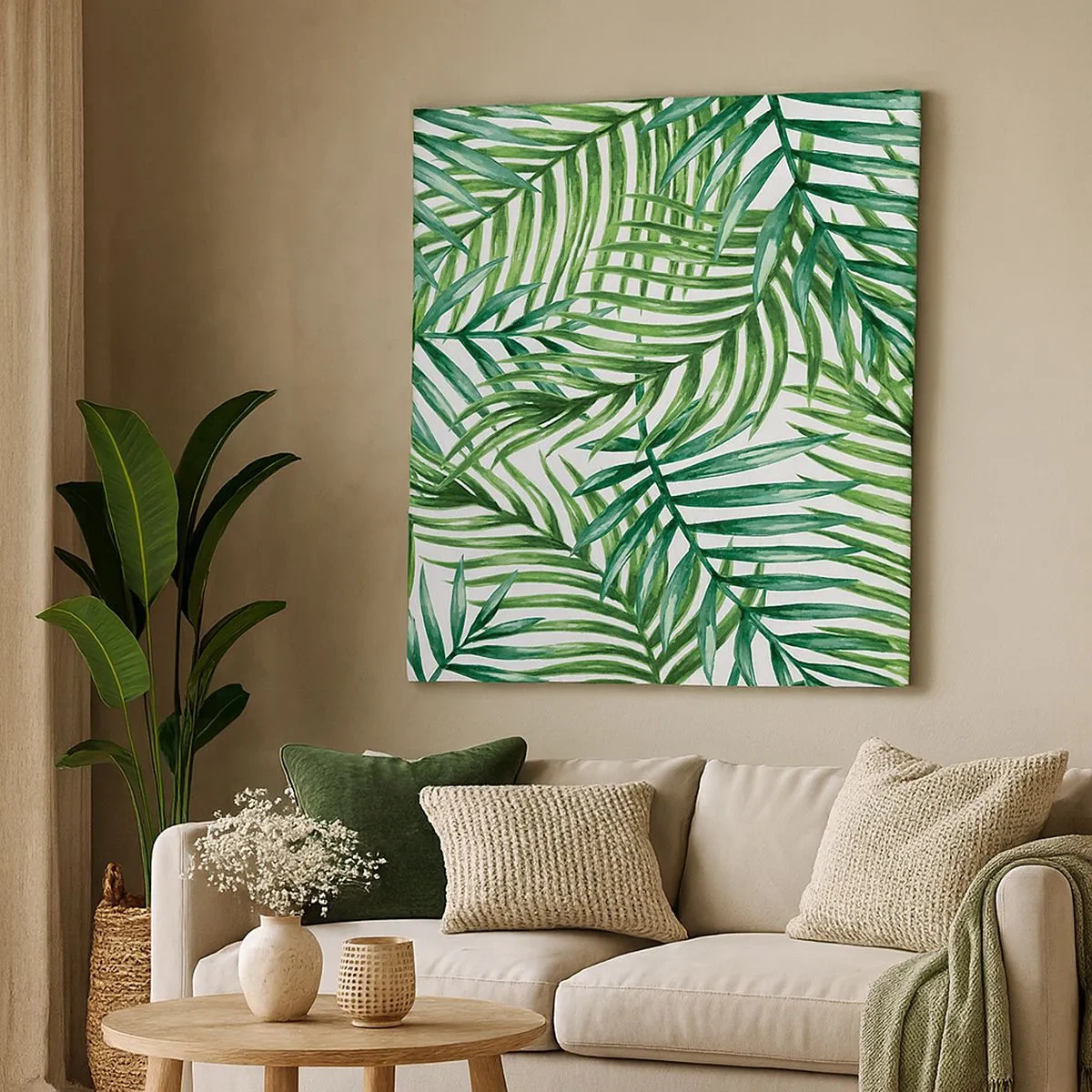 Obraz na płótnie - Pod zielonym baldachimem - 30x30 cm