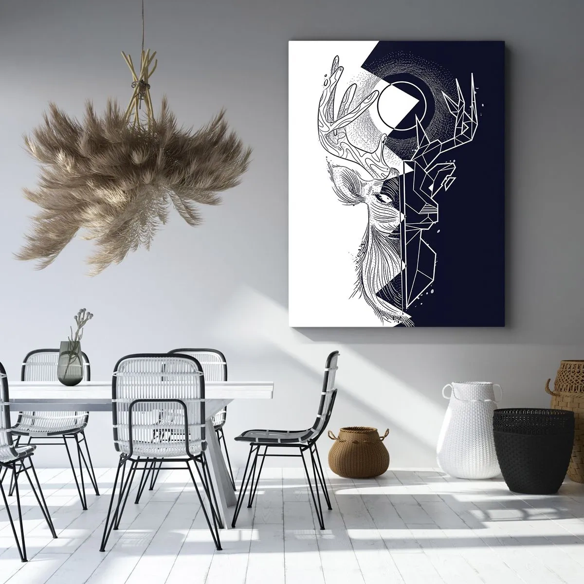 Obraz na płótnie - Walka i jedność przeciwieństw - 55x100 cm