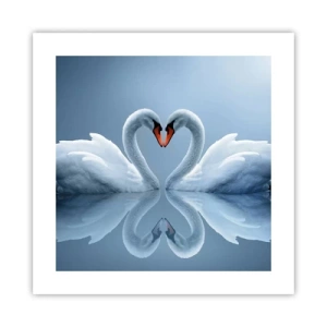 Plakat - Czas na miłość - 40x40 cm