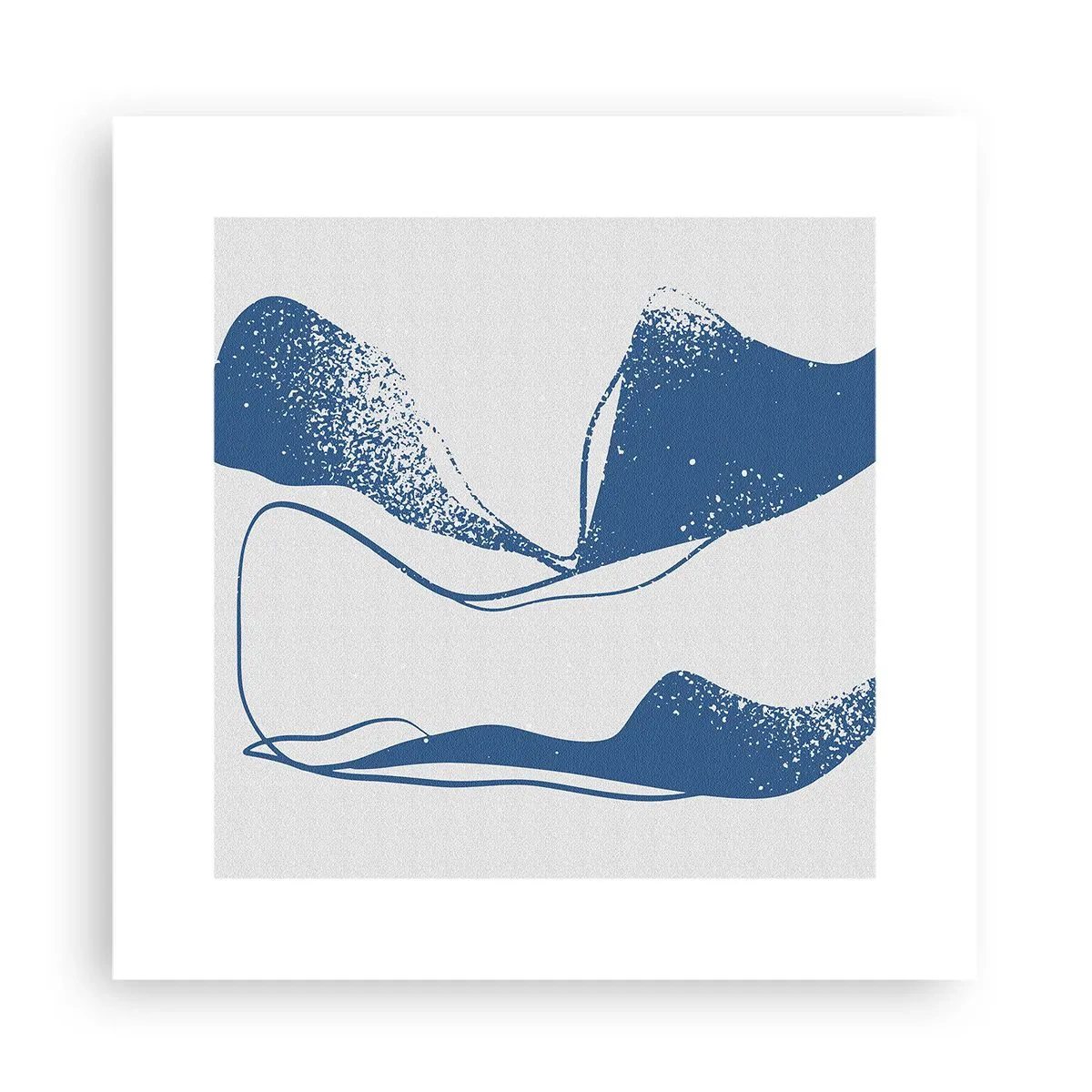 Plakat - Abstrakcja uskrzydlona - 30x30 cm