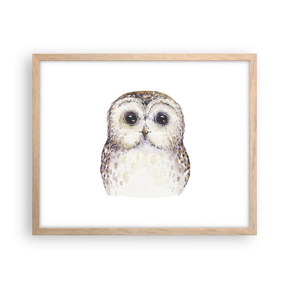 Plakat w ramie jasny dąb - Spójrz mi w oczy - 50x40 cm