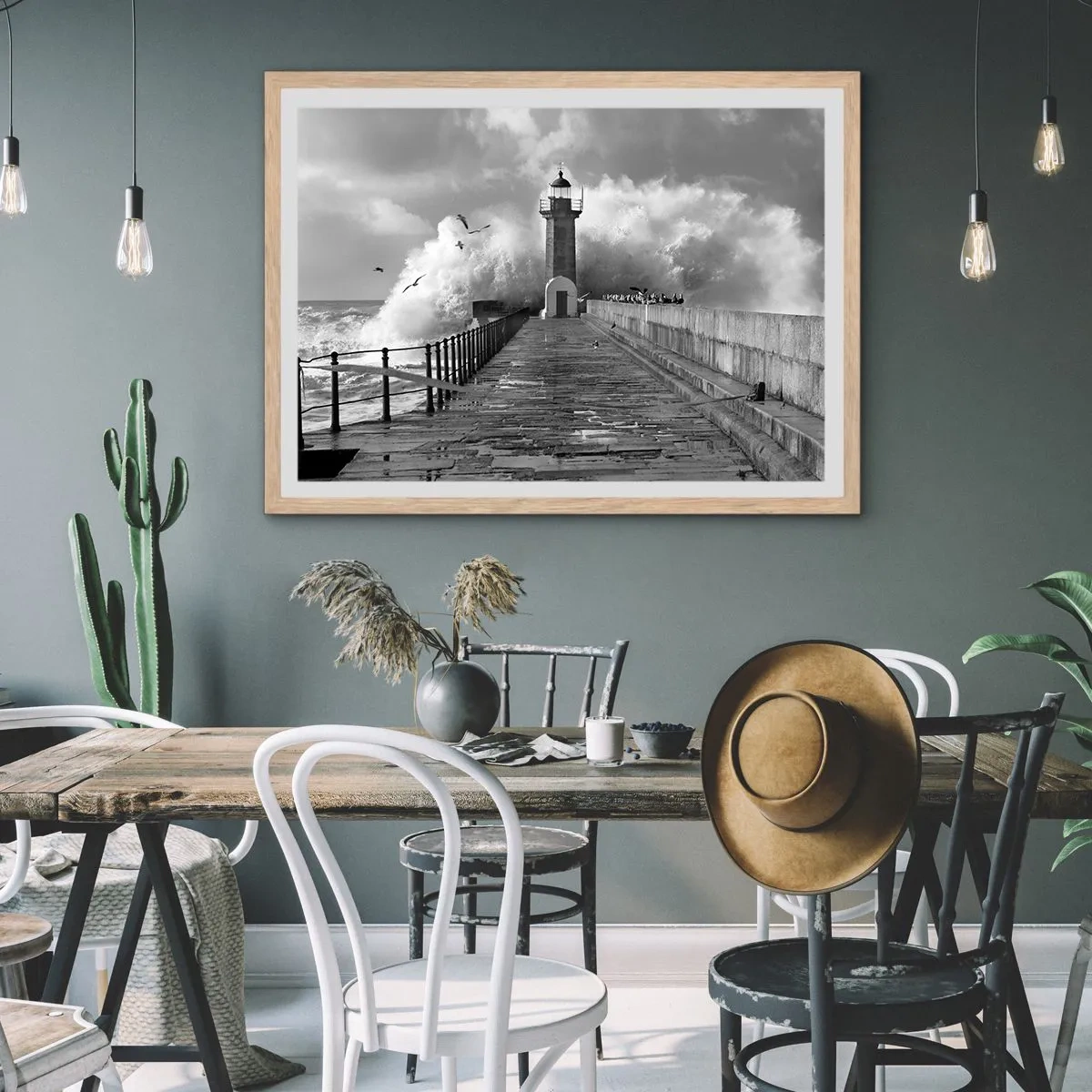 Plakat w ramie jasny dąb - Nieustraszona  - 70x50 cm