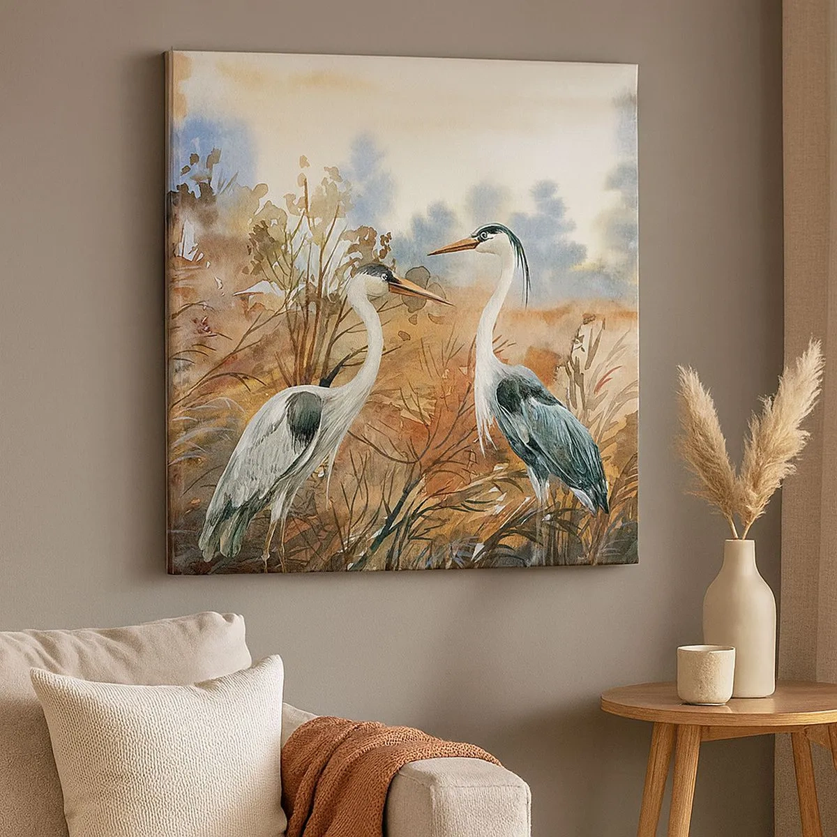 Obraz na płótnie - Dokąd jesienią? - 30x30 cm