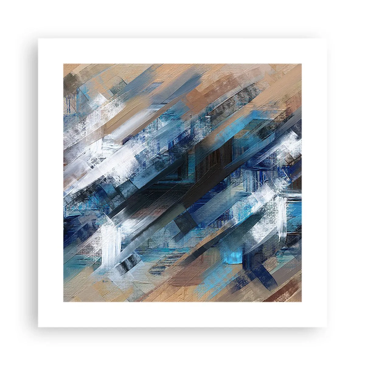 Plakat - Po błękitnym skosie - 40x40 cm