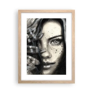 Plakat w ramie jasny dąb - Dzika piękność - 30x40 cm