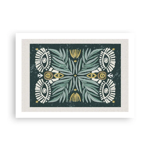 Plakat - Jak ludowa wycinanka - 70x50 cm