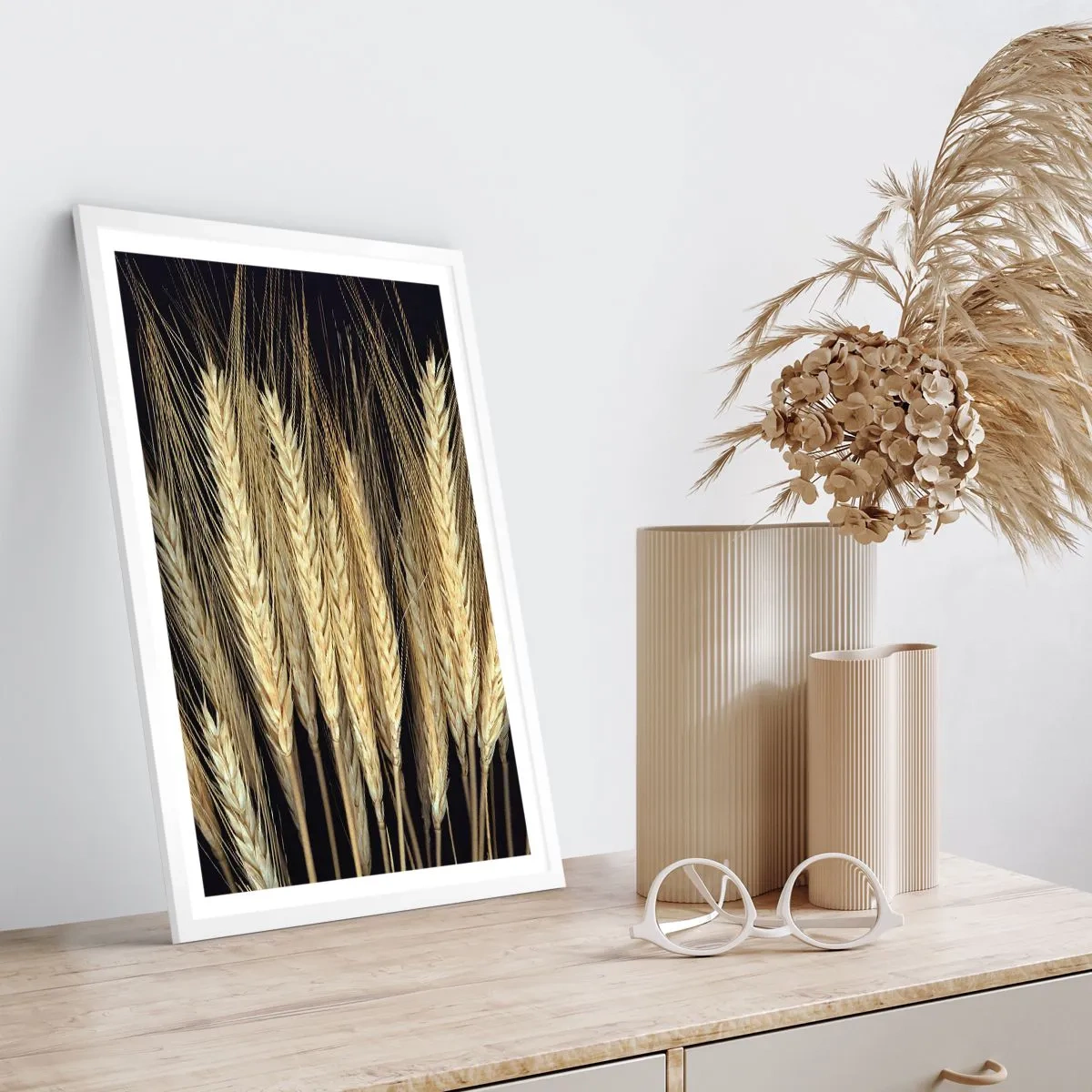 Plakat w białej ramie - Rustykalna magia - 30x40 cm